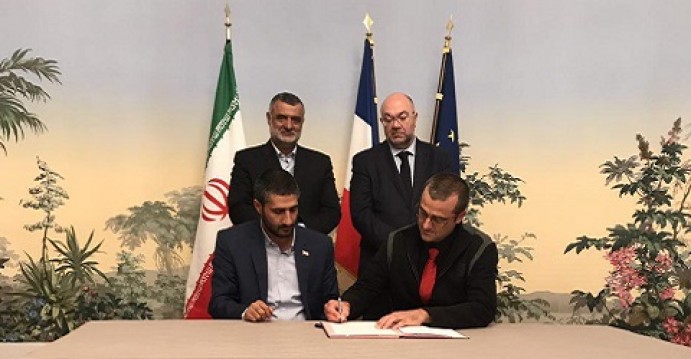 امضای تفاهم نامه مشارکت بین سپیدان و فرانسه