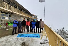 گزارش تصویری| صعود تیم کوهنوردی سازمان به قله پلگنچال