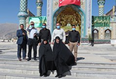گزارش تصویری | زیارت آستان مقدس امامزادگان بقعه پنج تن لویزان توسط کارکنان ستاد سازمان