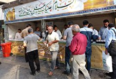 گزارش تصویری | برپایی ایستگاه صلواتی به مناسبت میلاد امام رضا (ع)