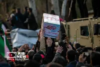 آیین تشییع پیکر مطهر فرماندهان شهید جنگ رمضان در تهران