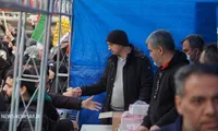 پذیرایی در راهپیمایی ۲۲ دی‌ماه توسط اداره کل پشتیبانی سازمان اقتصادی کوثر