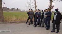 بازدید دکتر ناصر فخاری از مزارع دو شرکت تابعه سازمان در احمدآباد مستوفی