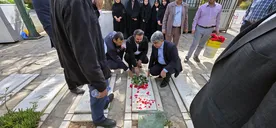 تجدید میثاق مدیران و کارکنان سازمان اقتصادی کوثر با شهدا در هفته دفاع مقدس