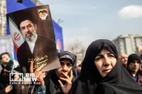 آیین تشییع پیکر مطهر فرماندهان شهید جنگ رمضان در تهران
