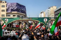 آیین تشییع پیکر مطهر فرماندهان شهید جنگ رمضان در تهران