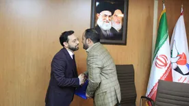 آئین تکریم و معارفه مدیر امور مالی و تأمین منابع و مدیر امور مجامع و بودجه سازمان