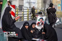 آیین تشییع پیکر مطهر فرماندهان شهید جنگ رمضان در تهران