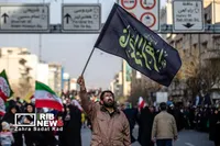 آیین تشییع پیکر مطهر فرماندهان شهید جنگ رمضان در تهران