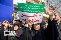 آیین تشییع پیکر مطهر فرماندهان شهید جنگ رمضان در تهران