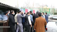 گزارش تصویری | تشییع پیکر شهید گمنام و تکریم مادران شهدا در سازمان