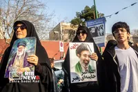 آیین تشییع پیکر مطهر فرماندهان شهید جنگ رمضان در تهران