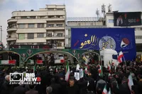 آیین تشییع پیکر مطهر فرماندهان شهید جنگ رمضان در تهران