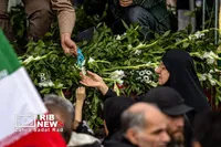 آیین تشییع پیکر مطهر فرماندهان شهید جنگ رمضان در تهران