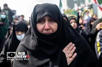 آیین تشییع پیکر مطهر فرماندهان شهید جنگ رمضان در تهران