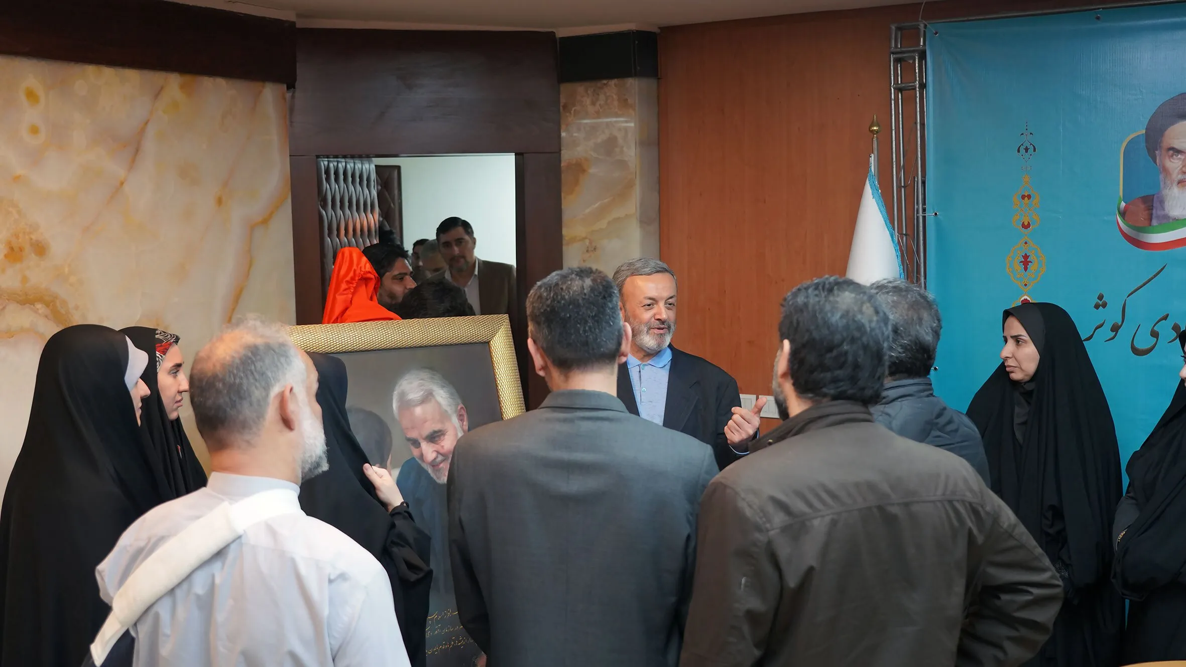 دیدار صمیمانه فرزندان شهید با مهندس اسکندری