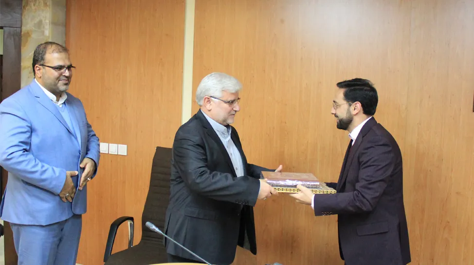 آئین تکریم و معارفه مدیر امور مالی و تأمین منابع و مدیر امور مجامع و بودجه سازمان