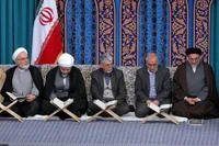 دیدار شرکت‌کنندگان در مسابقات بین‌المللی قرآن با رهبر معظم انقلاب