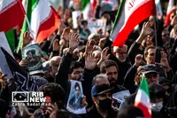 آیین تشییع پیکر مطهر فرماندهان شهید جنگ رمضان در تهران