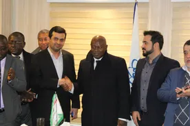 حضور رئیس پارلمان و سفیر کشور گینه بیسائو در شرکت بازرگانی تحفه