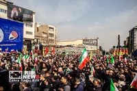 آیین تشییع پیکر مطهر فرماندهان شهید جنگ رمضان در تهران