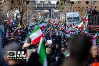 آیین تشییع پیکر مطهر فرماندهان شهید جنگ رمضان در تهران