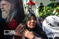 آیین تشییع پیکر مطهر فرماندهان شهید جنگ رمضان در تهران