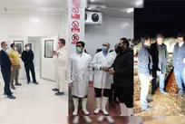 بازدید مدیرعامل سازمان از کارخانه شیمی دارو، سایت پشرت و کشتارگاه دُربال