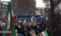 پذیرایی در راهپیمایی ۲۲ دی‌ماه توسط اداره کل پشتیبانی سازمان اقتصادی کوثر