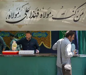 گزارش تصویری موکب پذیرایی سازمان به مناسبت عید سعید غدیر و ارتحال حضرت امام