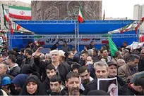 پذیرایی در راهپیمایی ۲۲ دی‌ماه توسط اداره کل پشتیبانی سازمان اقتصادی کوثر