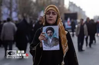 آیین تشییع پیکر مطهر فرماندهان شهید جنگ رمضان در تهران