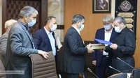 آئین تکریم و معارفه مدیرکل حراست سازمان اقتصادی کوثر