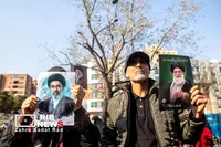 آیین تشییع پیکر مطهر فرماندهان شهید جنگ رمضان در تهران