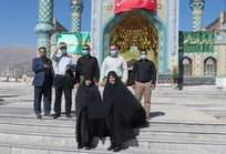 گزارش تصویری | زیارت آستان مقدس امامزادگان بقعه پنج تن لویزان توسط کارکنان ستاد سازمان