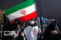 آیین تشییع پیکر مطهر فرماندهان شهید جنگ رمضان در تهران