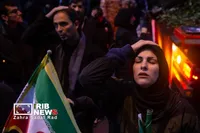آیین تشییع پیکر مطهر فرماندهان شهید جنگ رمضان در تهران