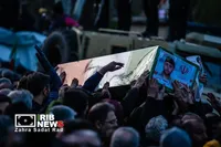 آیین تشییع پیکر مطهر فرماندهان شهید جنگ رمضان در تهران