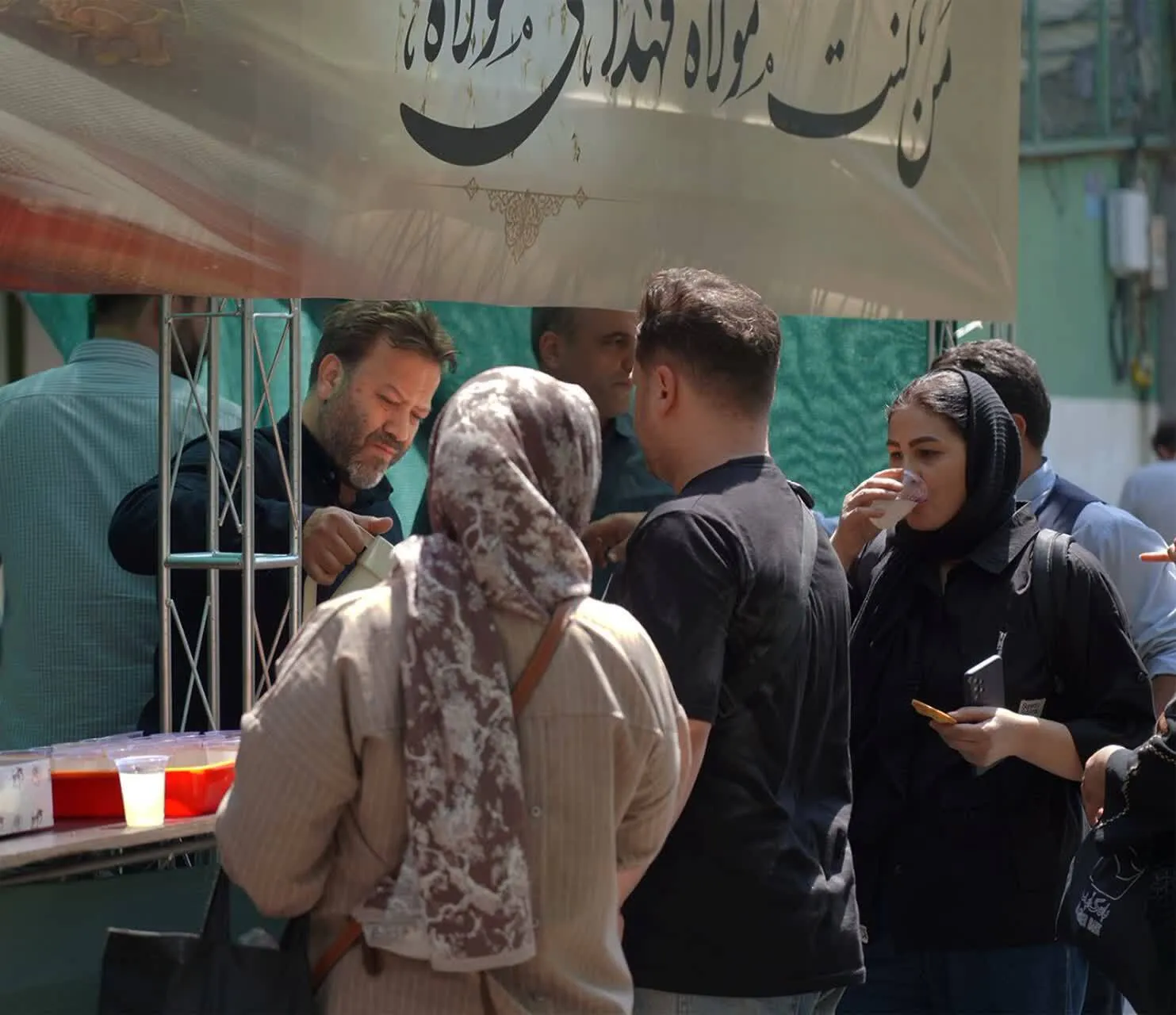 گزارش تصویری موکب پذیرایی سازمان به مناسبت عید سعید غدیر و ارتحال حضرت امام