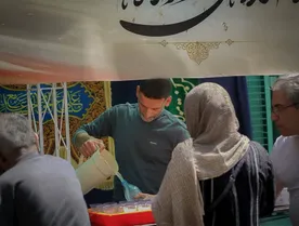 گزارش تصویری موکب پذیرایی سازمان به مناسبت عید سعید غدیر و ارتحال حضرت امام