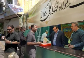 گزارش تصویری موکب پذیرایی سازمان به مناسبت عید سعید غدیر و ارتحال حضرت امام