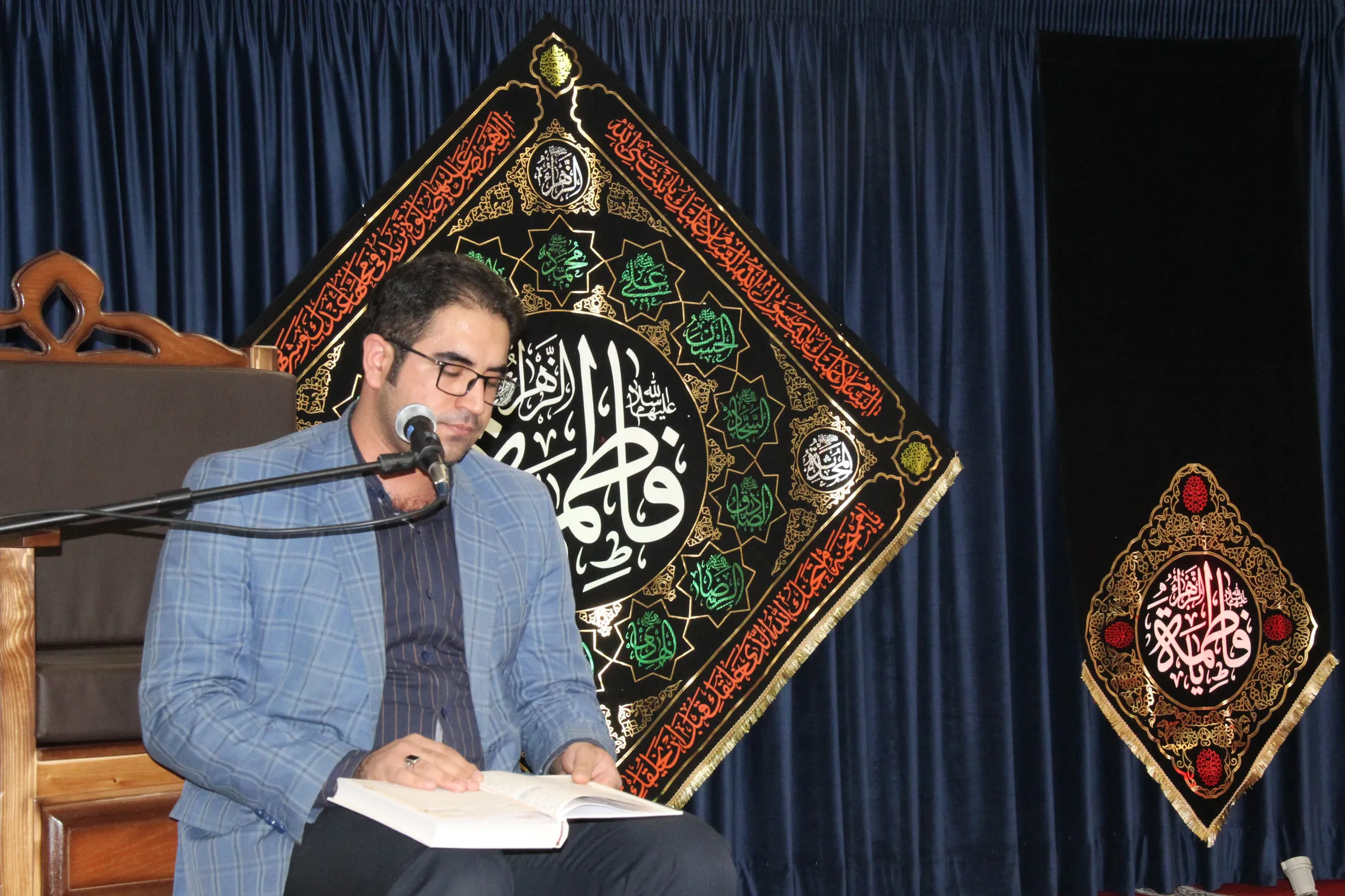 گزارش تصویری برگزاری مجلس عزاداری شهادت حضرت زهرا در نمازخانه ستاد سازمان