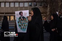 آیین تشییع پیکر مطهر فرماندهان شهید جنگ رمضان در تهران