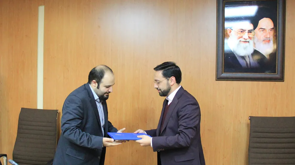 آئین تکریم و معارفه مدیر امور مالی و تأمین منابع و مدیر امور مجامع و بودجه سازمان