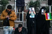 آیین تشییع پیکر مطهر فرماندهان شهید جنگ رمضان در تهران