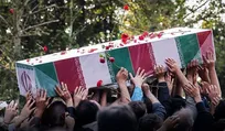 آئین تشییع شهدای گمنام و تازه تفحص شده دوران دفاع مقدس در تهران
