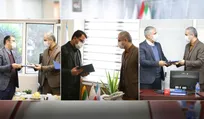 تکریم و معارفه مدیران عامل دو گروه و یک شرکت تابعه سازمان با حضور دکتر ناصر فخاری