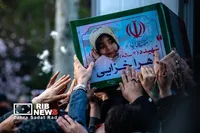 آیین تشییع پیکر مطهر فرماندهان شهید جنگ رمضان در تهران