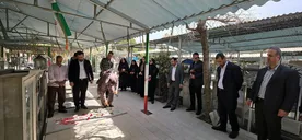 تجدید میثاق مدیران و کارکنان سازمان اقتصادی کوثر با شهدا در هفته دفاع مقدس