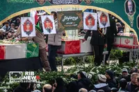 آیین تشییع پیکر مطهر فرماندهان شهید جنگ رمضان در تهران